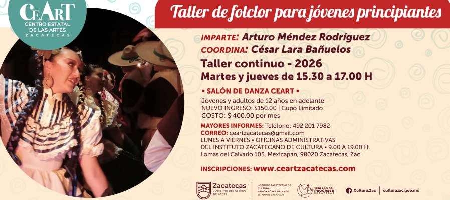 Taller: Folklor para jóvenes principiantes
