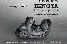 Inauguración Terra Ignota zapatos migrantes