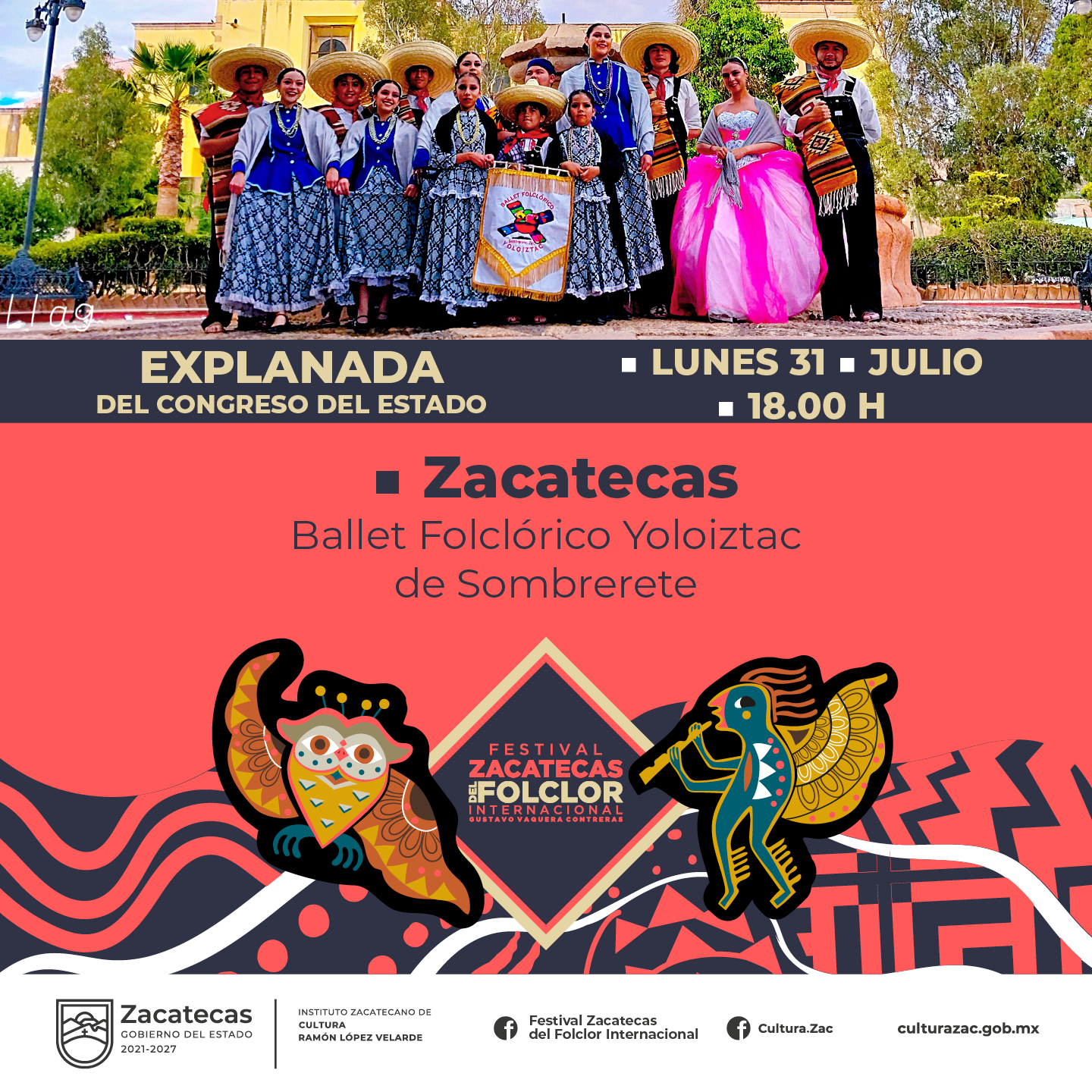 Ballet Folclórico Yoloiztac de Sombrerete, ZACATECAS