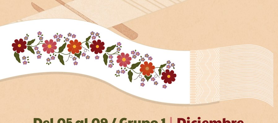 Flores en satín