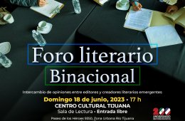Imagen muestra de la actividad: Foro literario Binacional
