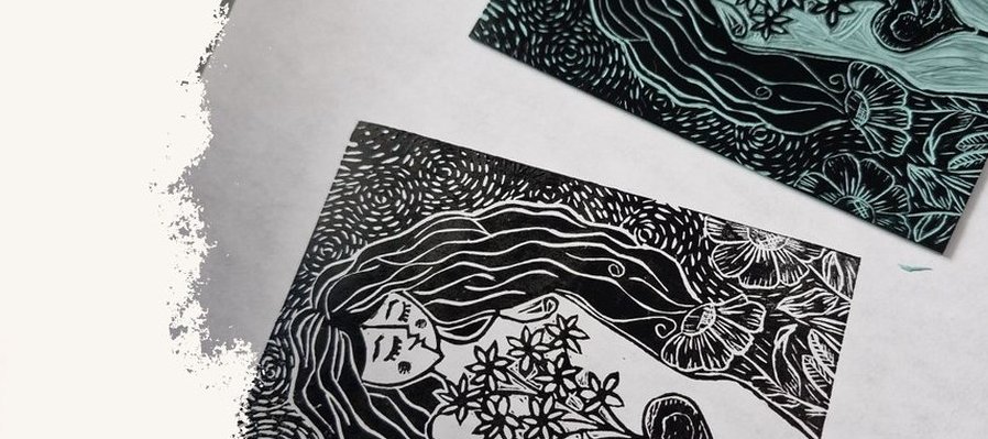 Grabado sobre linóleo