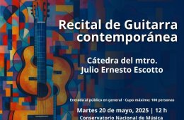 Imagen muestra de la actividad Recital de guitarra contemporánea