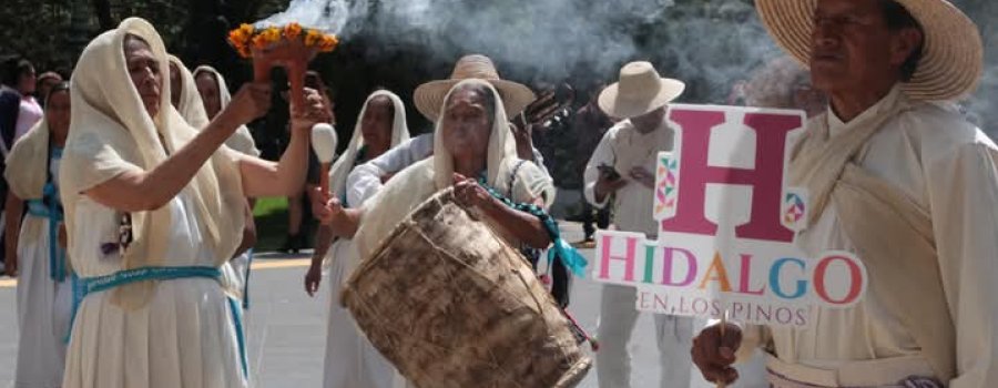 Hidalgo en Los Pinos.