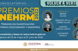 Premios a la Investigacion INEHRM 2022.