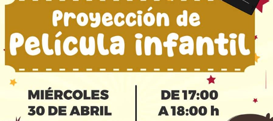 Proyección de película infantil