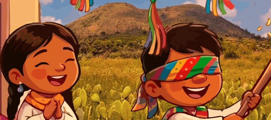 Posada infantil de luces y villancicos