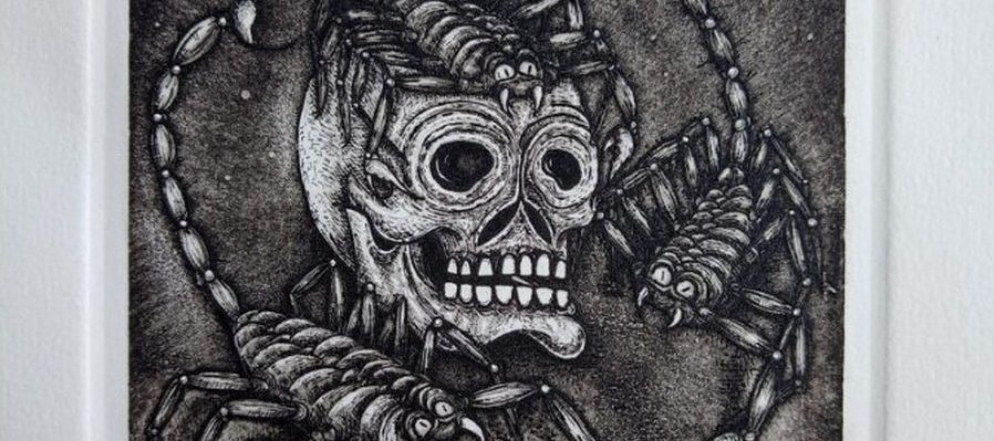 Iniciación al grabado en metal con solución salina