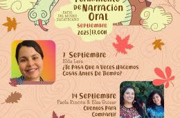 Imagen muestra de la actividad Foro Permanente de Narración Oral Septiembre