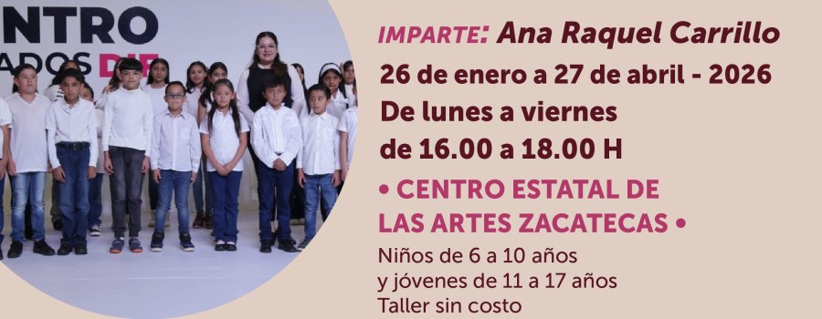 Taller de Coro para Niños y Jóvenes