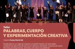 Imagen muestra de la actividad Palabras, cuerpo y experimentación creativa
