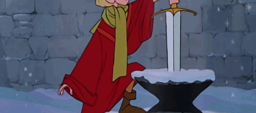 La espada en la piedra