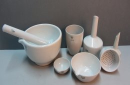 Laboratorio con cerámica