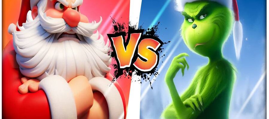 Santa vs Grinch