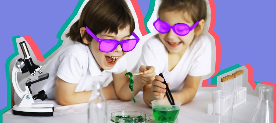 ¡Ciencia con lentes violeta!