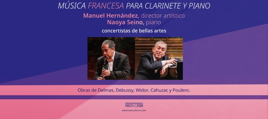 Manuel Hernández, clarinete y Naoya Seino, piano