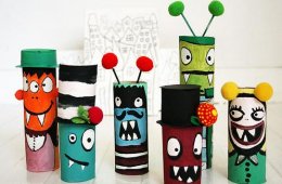 Imagen muestra de la actividad: Monstruos de papel