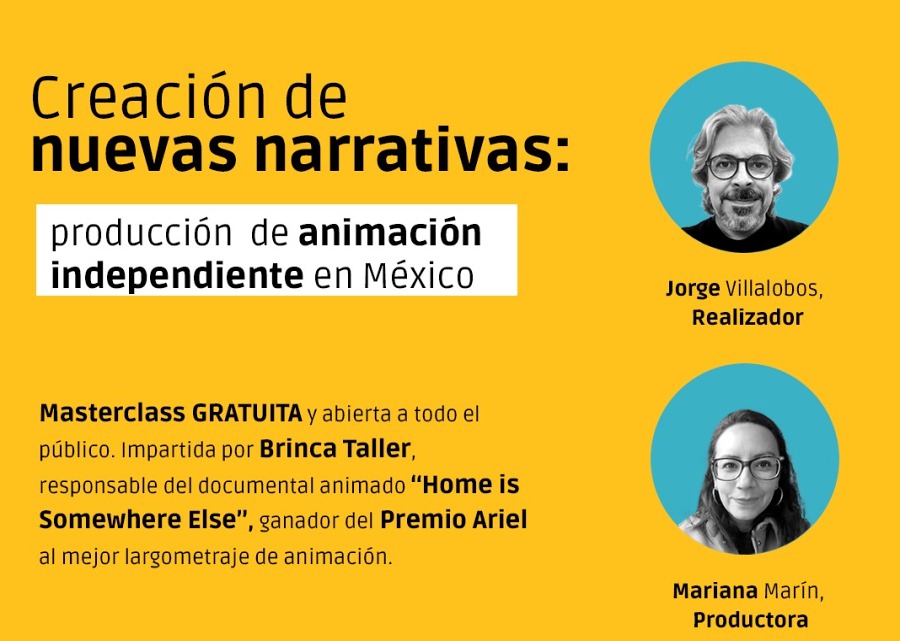 Imagen muestra de la actividad Master Class sobre producción de animación en México