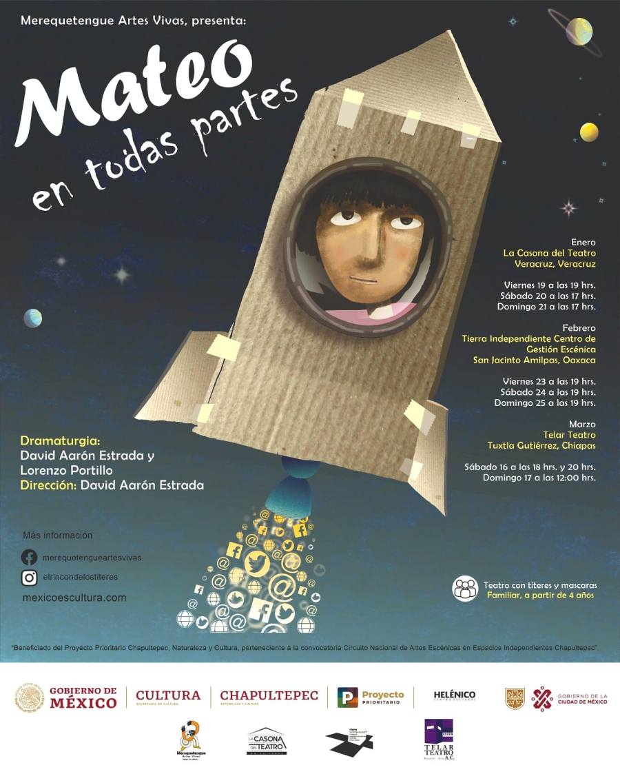 Imagen muestra de Mateo en todas partes