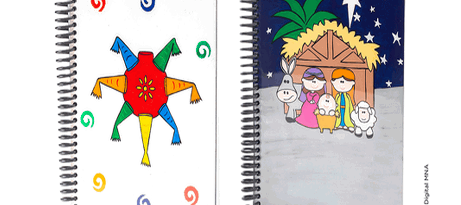 Motivos navideños en tu libreta