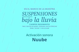 Imagen muestra de la actividad Acto en vivo > Nuube. Activación de instalaciones sonoro...