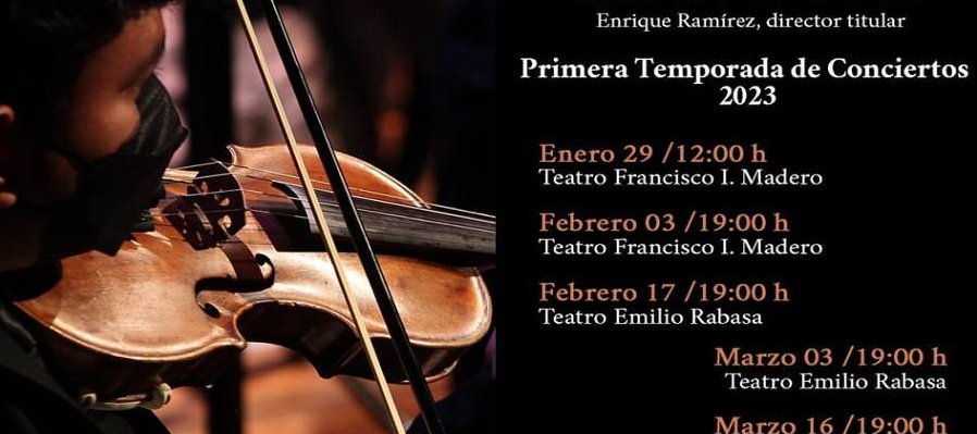Primera Temporada de Conciertos de la Orquesta Sinfónica de Chiapas 2023