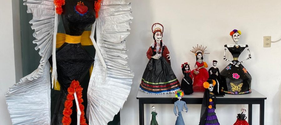 Muestra artística de Catrinas