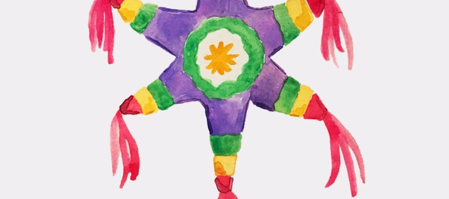 Piñata de barro tradicional