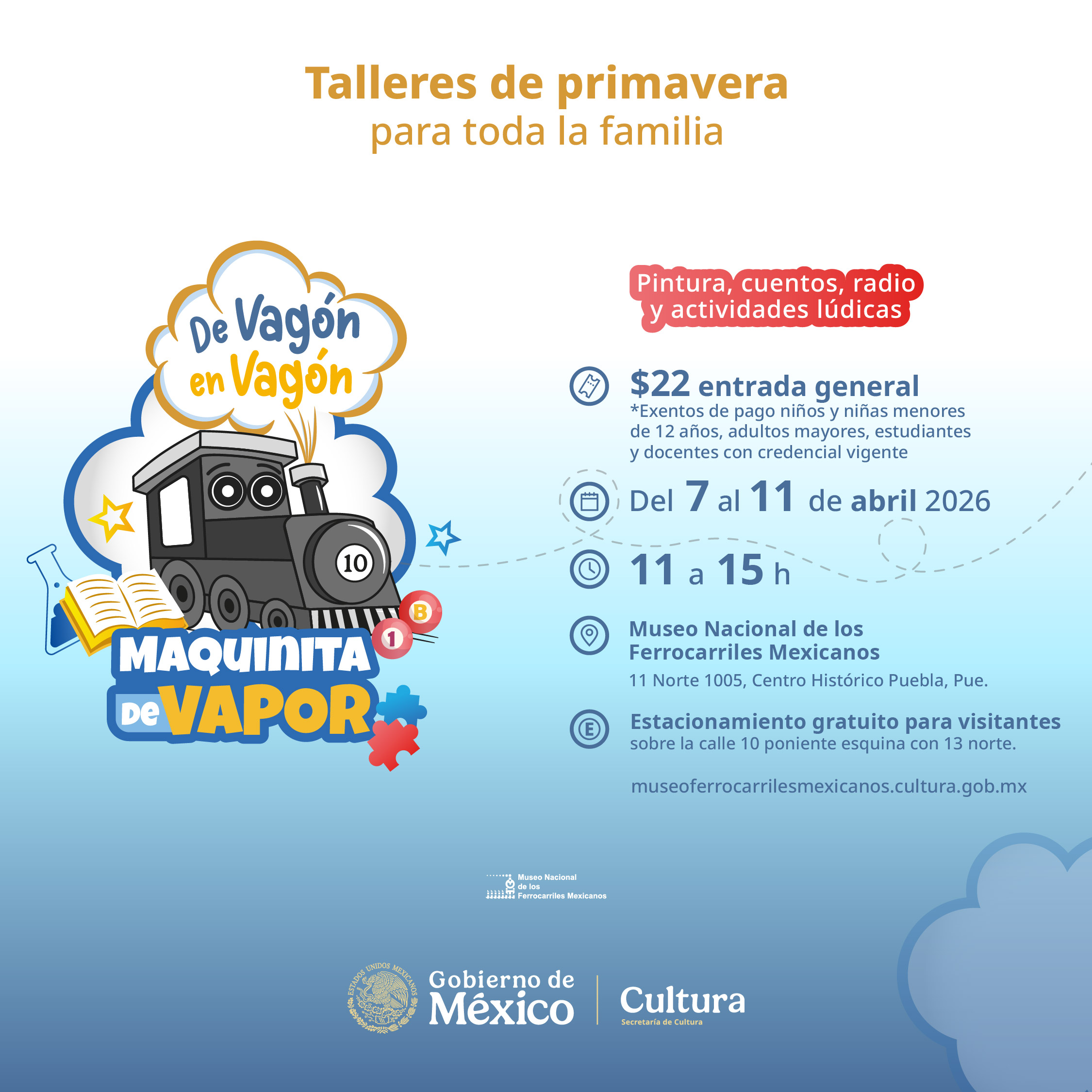 Imagen muestra de la actividad De vagón en vagón. Talleres