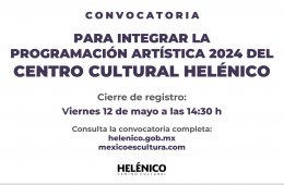 Imagen muestra de la actividad: Convocatoria para integrar la programación artística 2024 del Centro Cultural Helénico