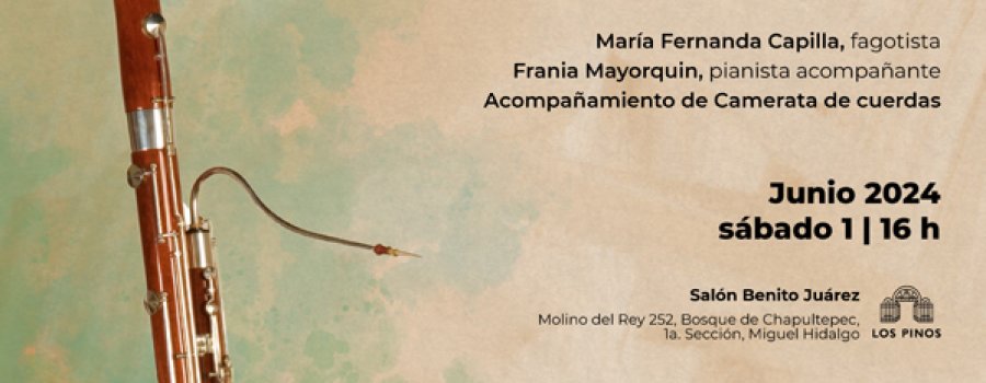 Recital de fagot de la Orquesta Escuela Carlos Chávez