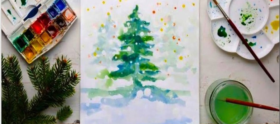 Postales Navideñas en acuarelas