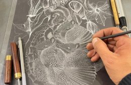 Imagen muestra de la actividad Taller: Grabado, calcografía directa o punta seca