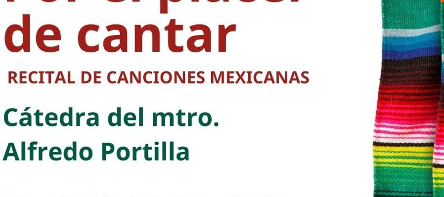 Recital de canciones mexicanas