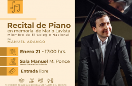 Recital de Piano en memoria de Mario Lavista