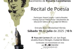 Imagen muestra de la actividad Recital de poesía Centenario del natalicio de Rosario Ca...