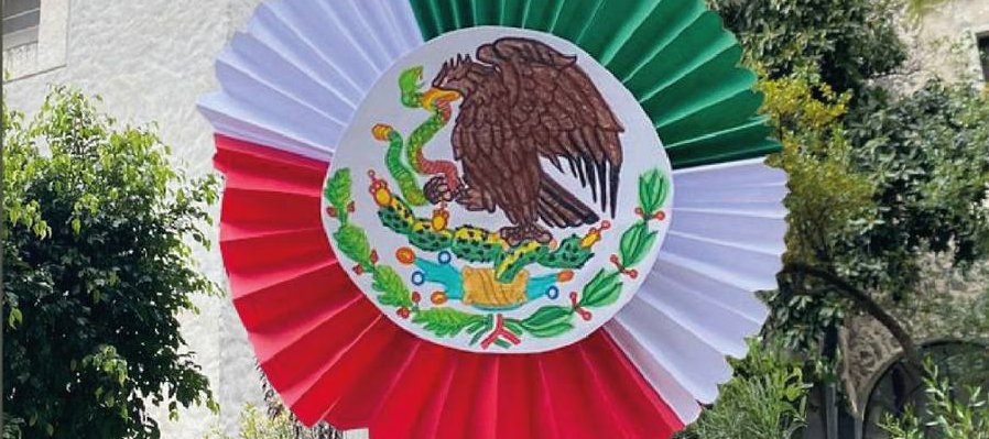 Roseta de la bandera de México
