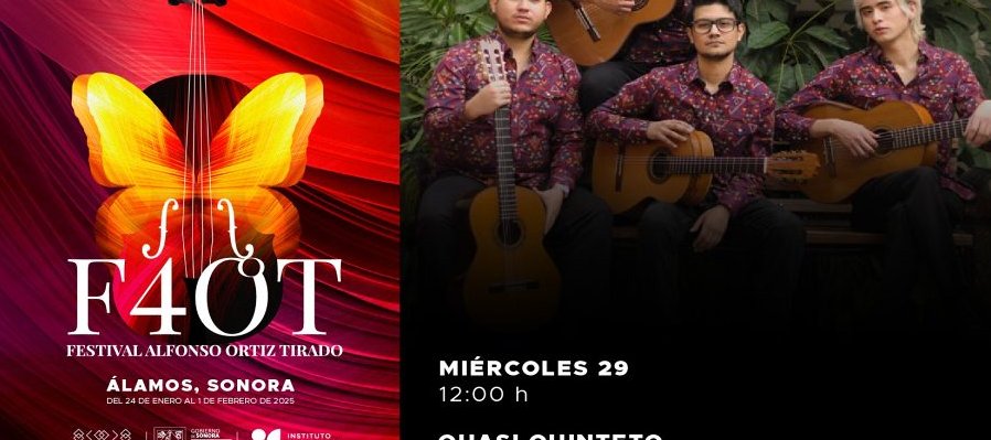 Cuarteto de guitarra clásica: Quasi quinteto presentan Sonora ayer y hoy