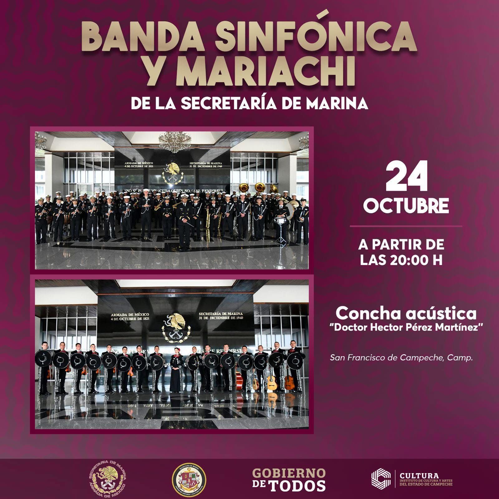 Imagen muestra de la actividad Banda Sinfónica y Mariachi de la Secretaría de Marina
