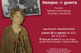 Imagen muestra de la actividad El amor en tiempos de guerra