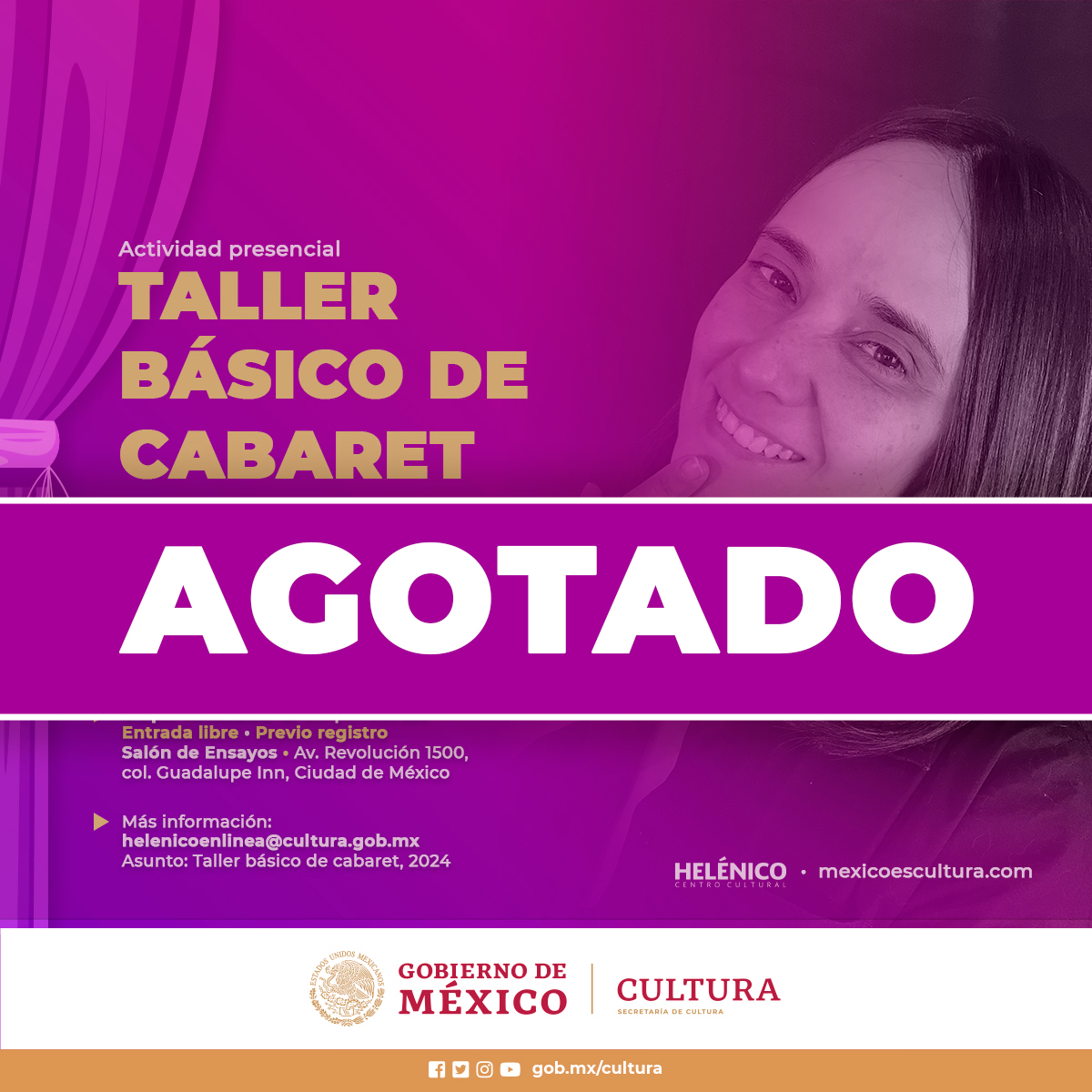 Imagen muestra de Taller básico de cabaret