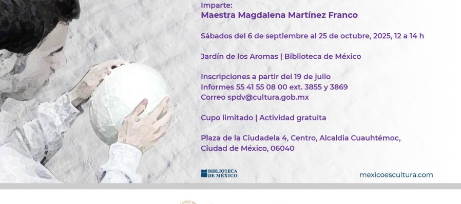 Taller de escultura para personas con discapacidad visual