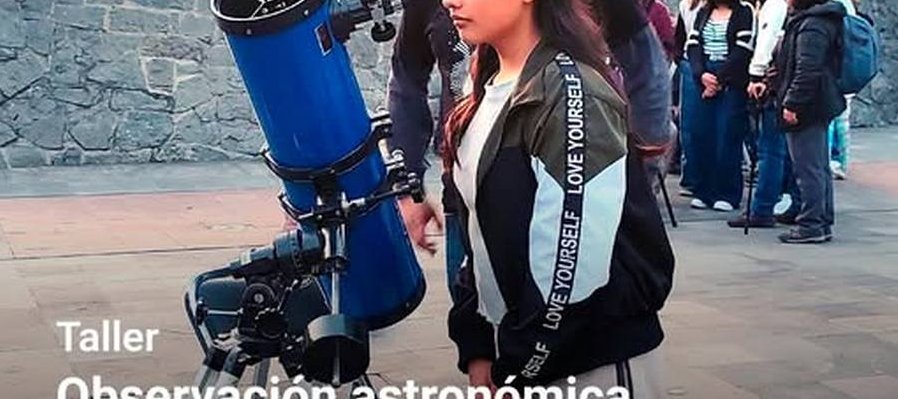 Observación astronómica con telescopio