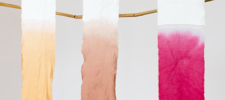 Teñido natural en algodón y lana