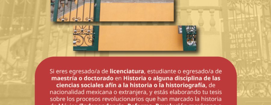 Estímulos económicos para tesis de investigación histórica 2026