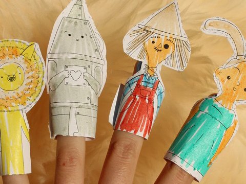 Títeres mágicos de papel