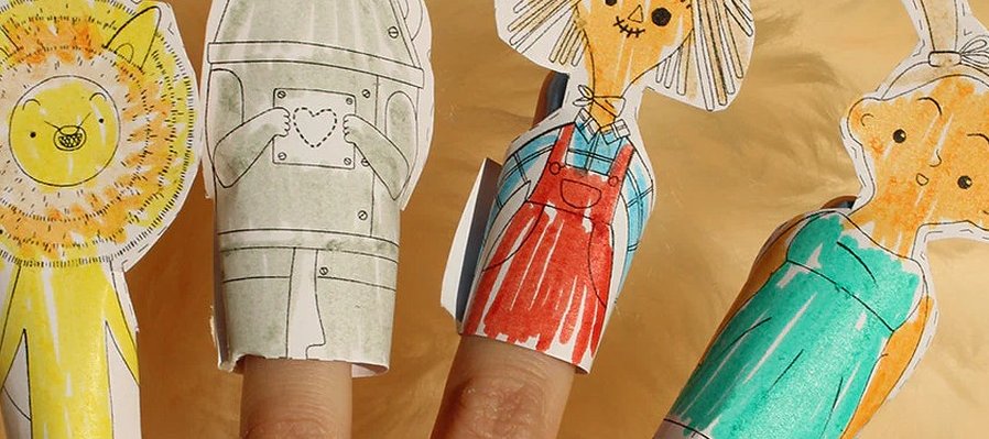 Títeres mágicos de papel