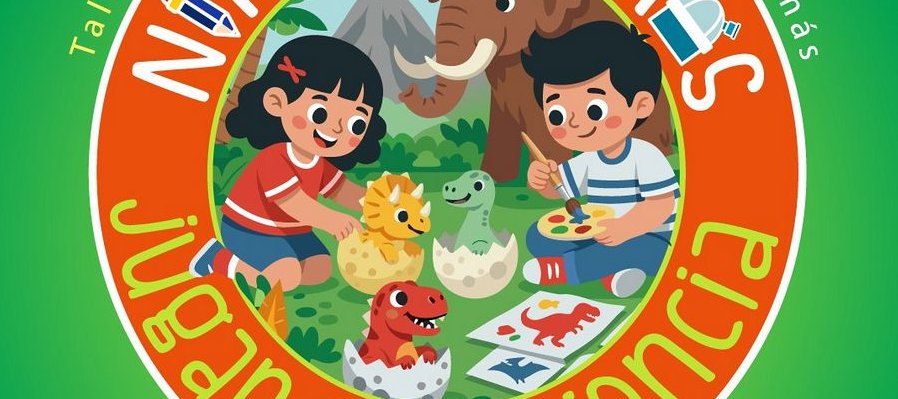 Niñas y niños jugando con ciencia