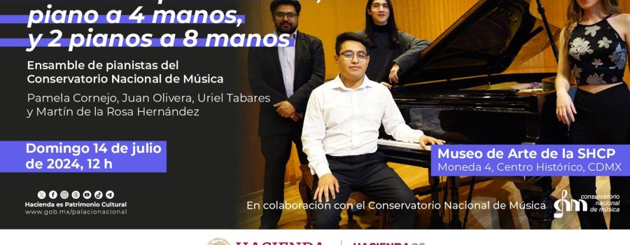 Concierto | Recital de piano solista, piano a 4 manos, y 2 pianos a 8 manos