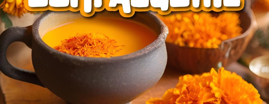 Taller atole de cempasúchil